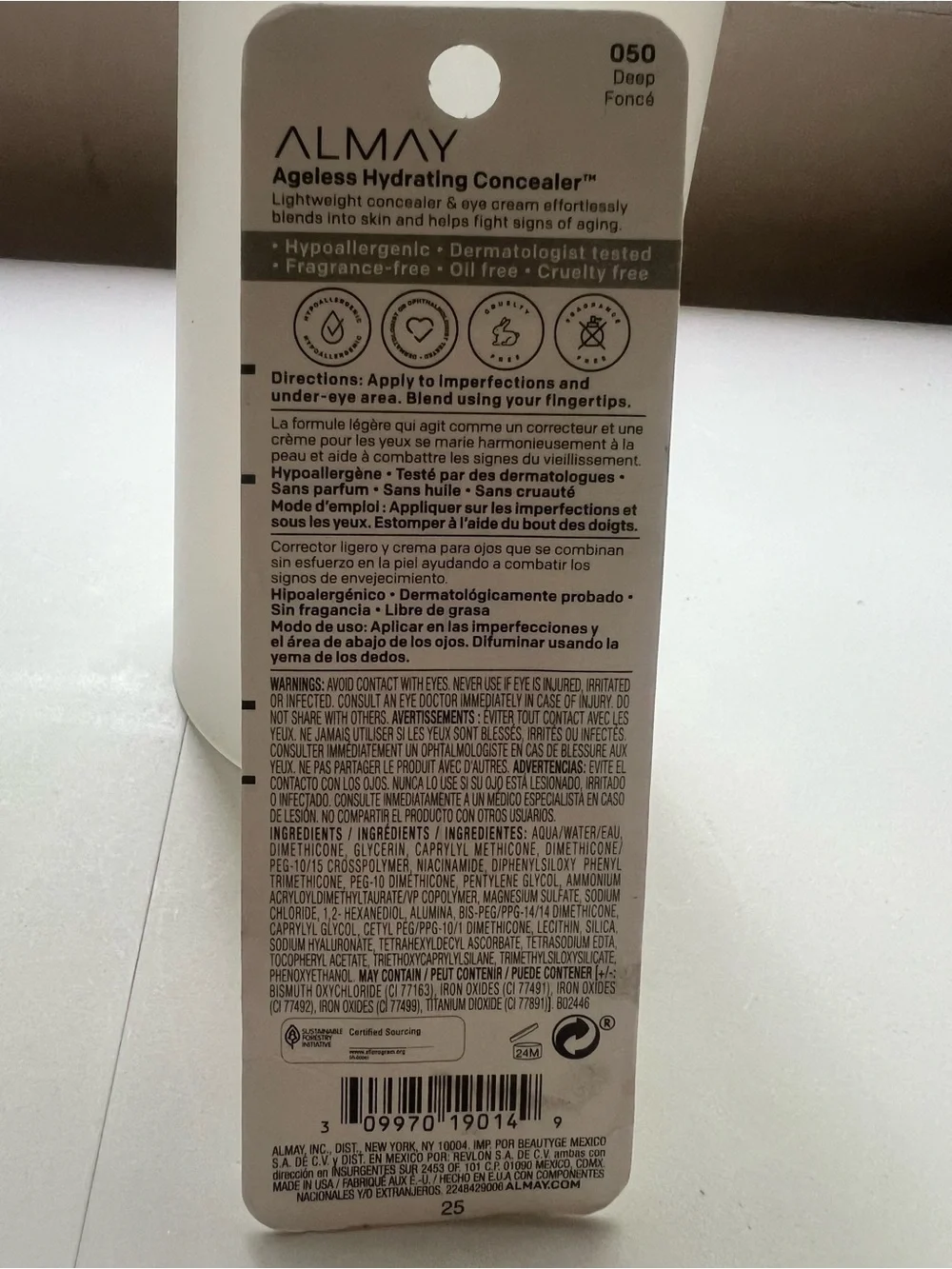 Almay Ageless Hydrating Concealer - Deep (050)